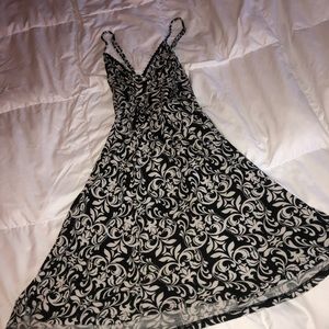 Candie's Dresses - Black and white spaghetti strap flower print dress Candie's Dresses - Black and white spaghetti strap flower print dress